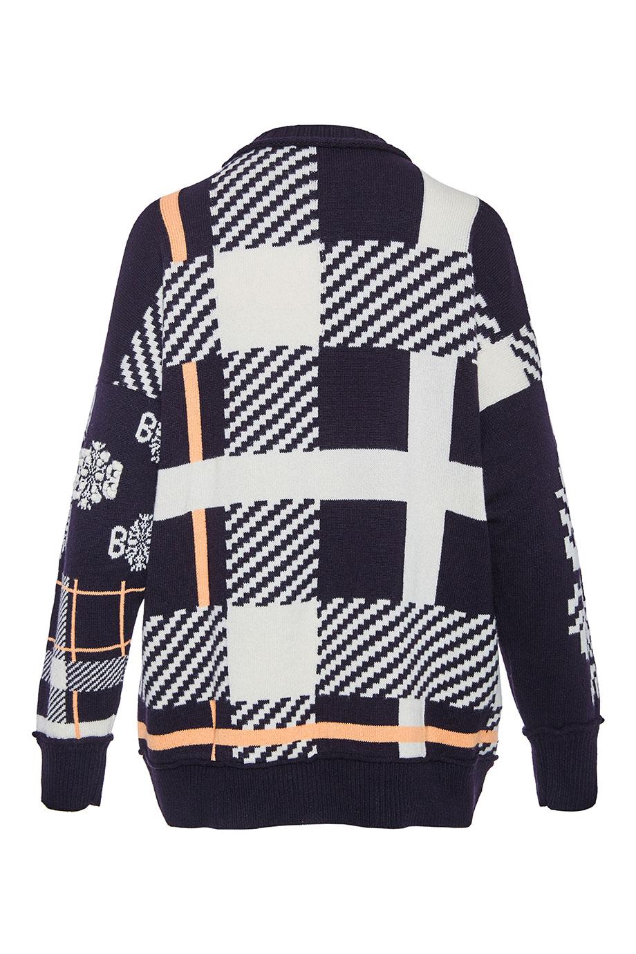 Intarsia cashmere sweater