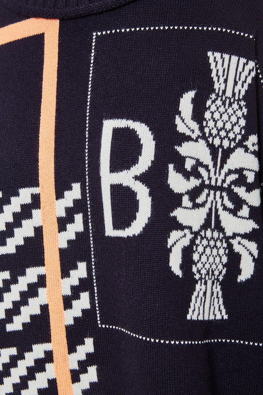 Intarsia cashmere sweater