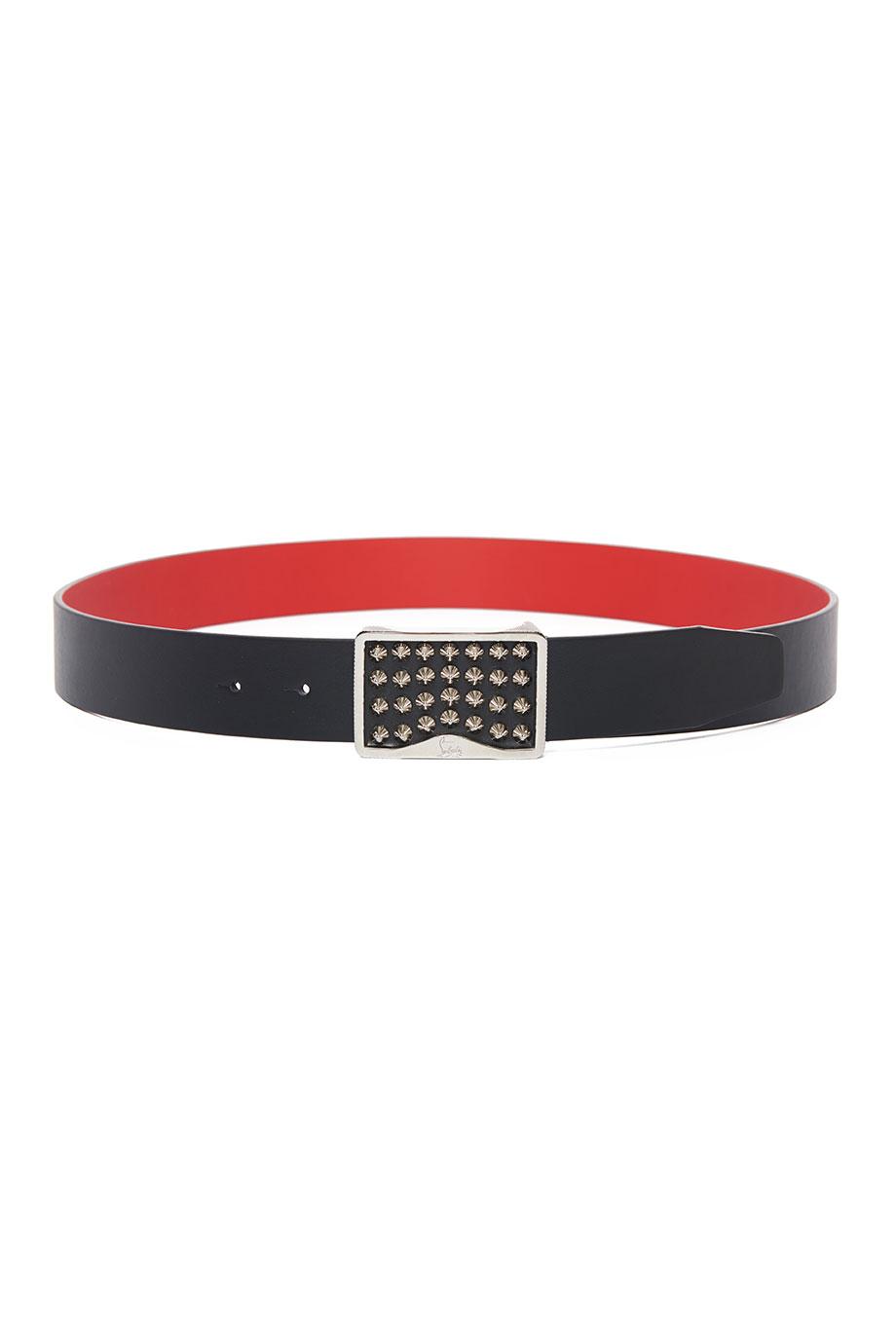 Louis embellished leather belt