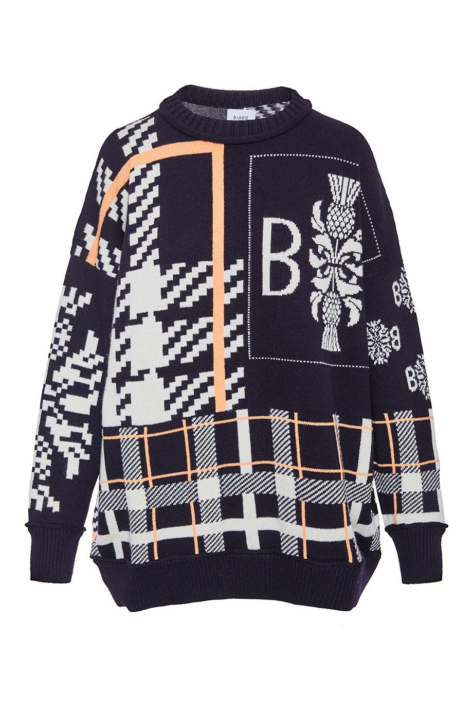 Intarsia cashmere sweater