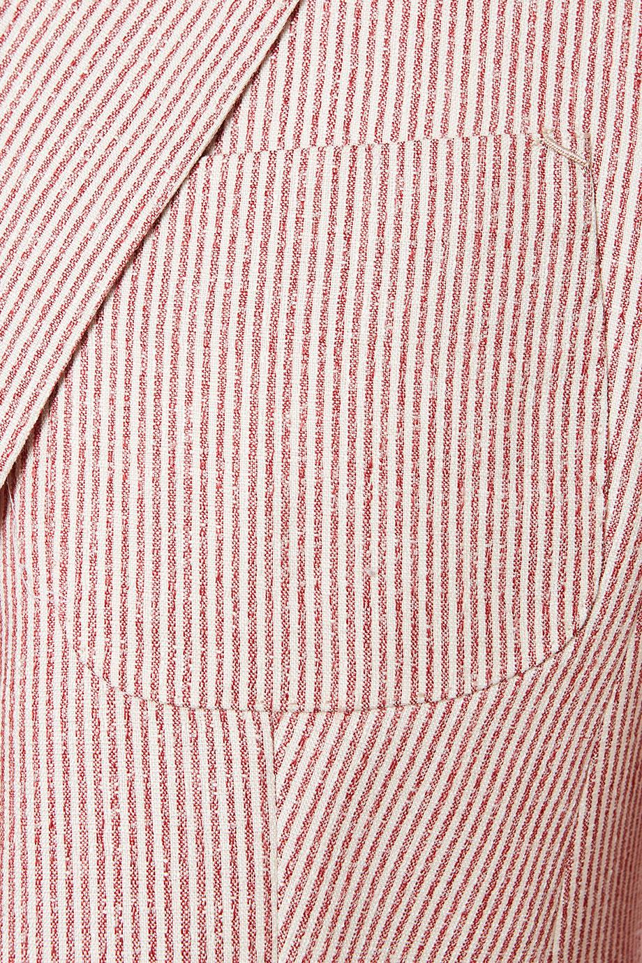 Striped cashmere and silk-blend blazer