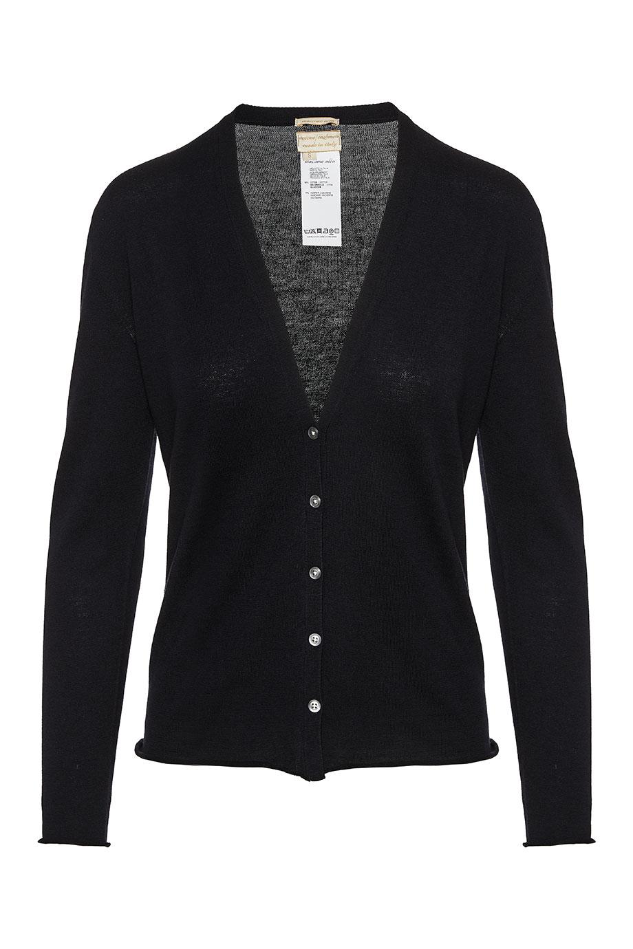 Cotton and cashmere cardigan