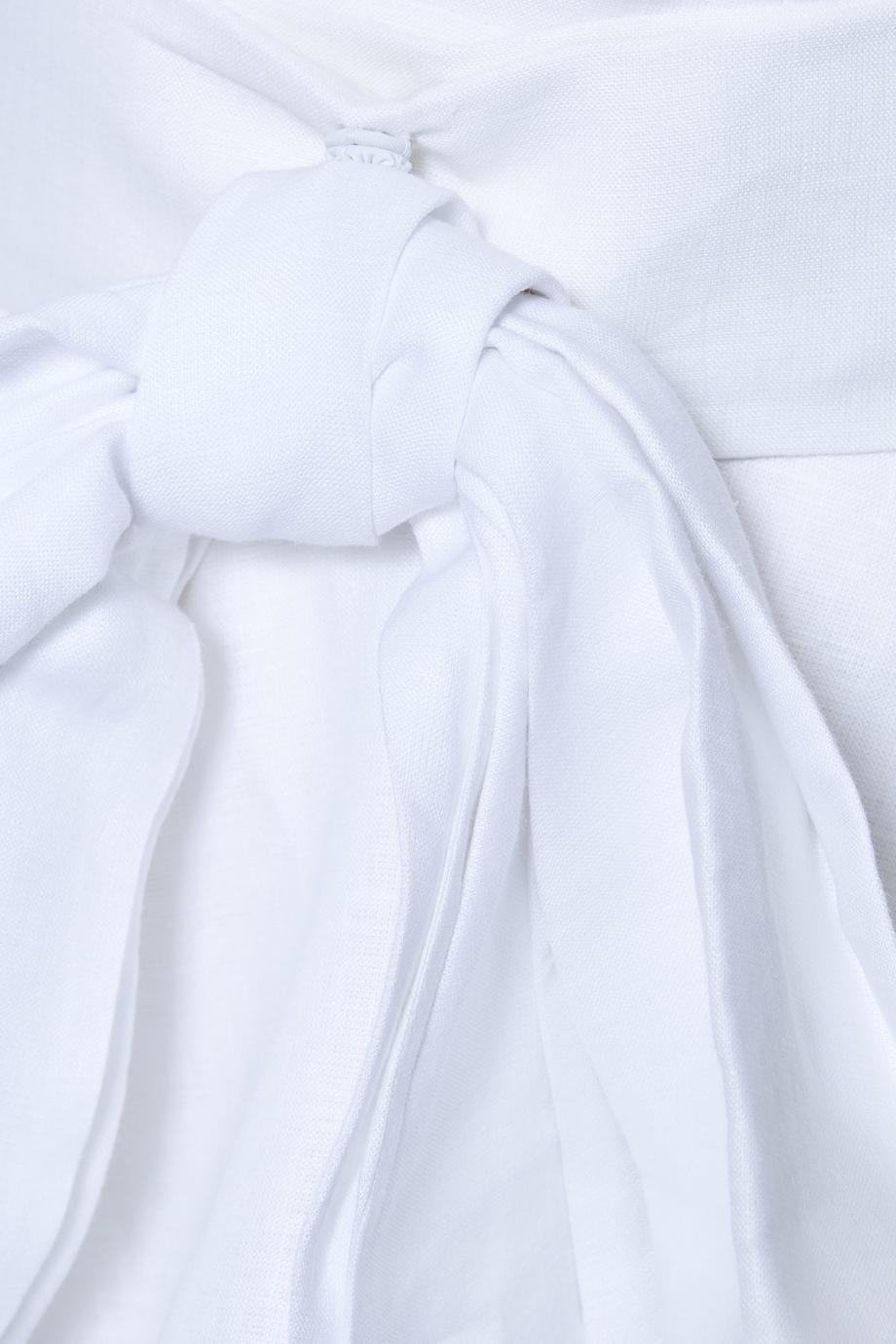 Bow linen top