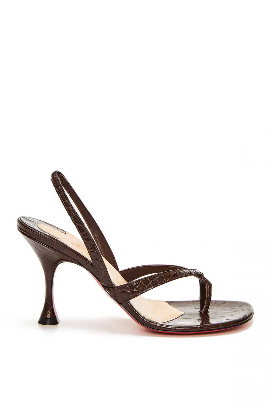 Taralita croc-leather sandals