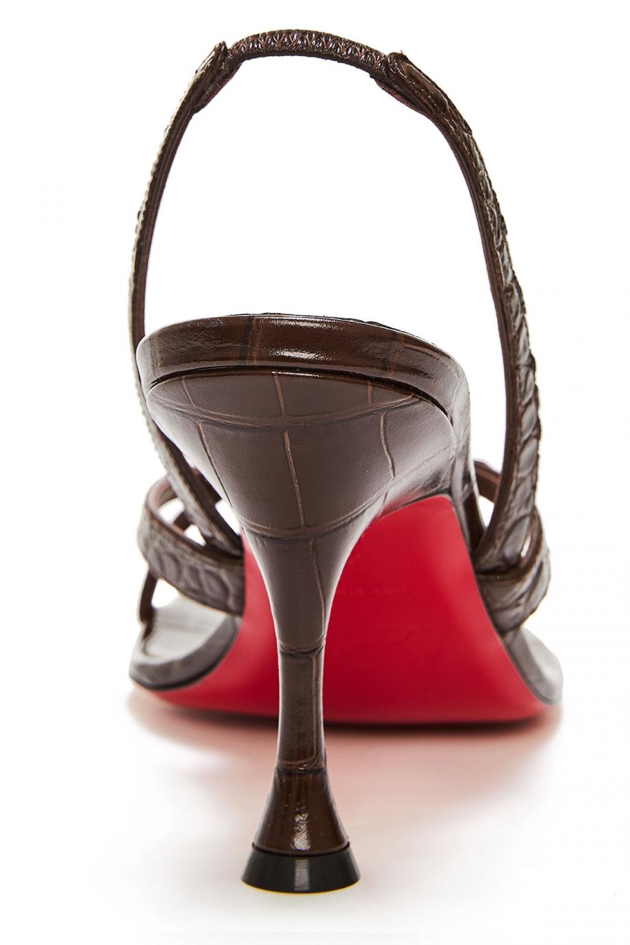 Taralita croc-leather sandals