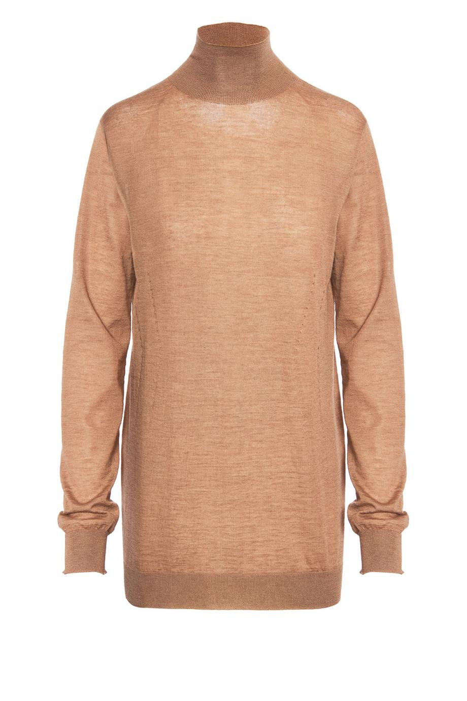Camel-hair turtleneck sweater 
