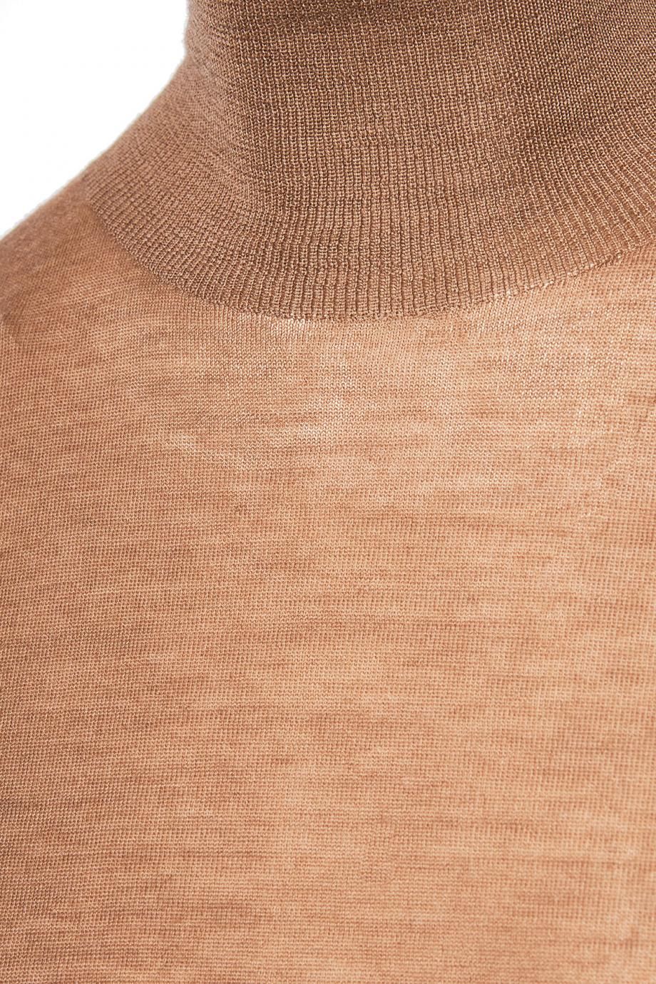 Camel-hair turtleneck sweater 