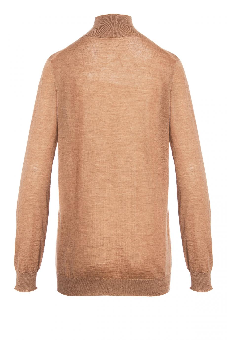 Camel-hair turtleneck sweater 