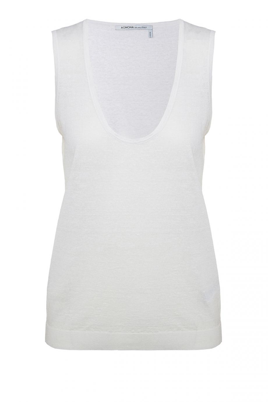 Linen and silk tank 