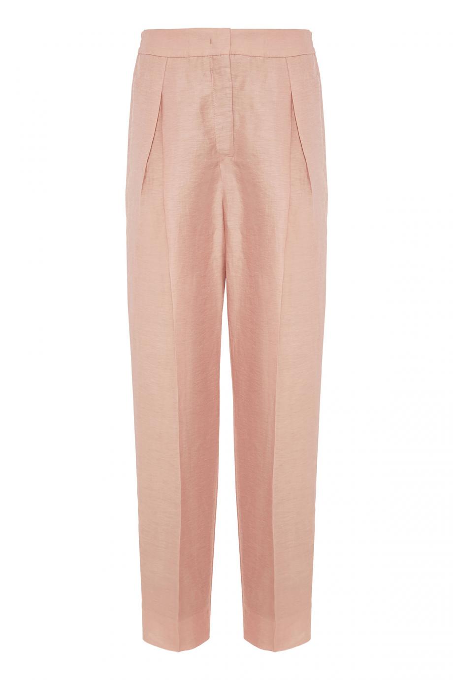 Linen-blend pants 