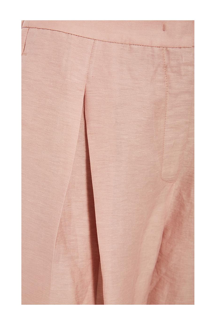 Linen-blend pants 