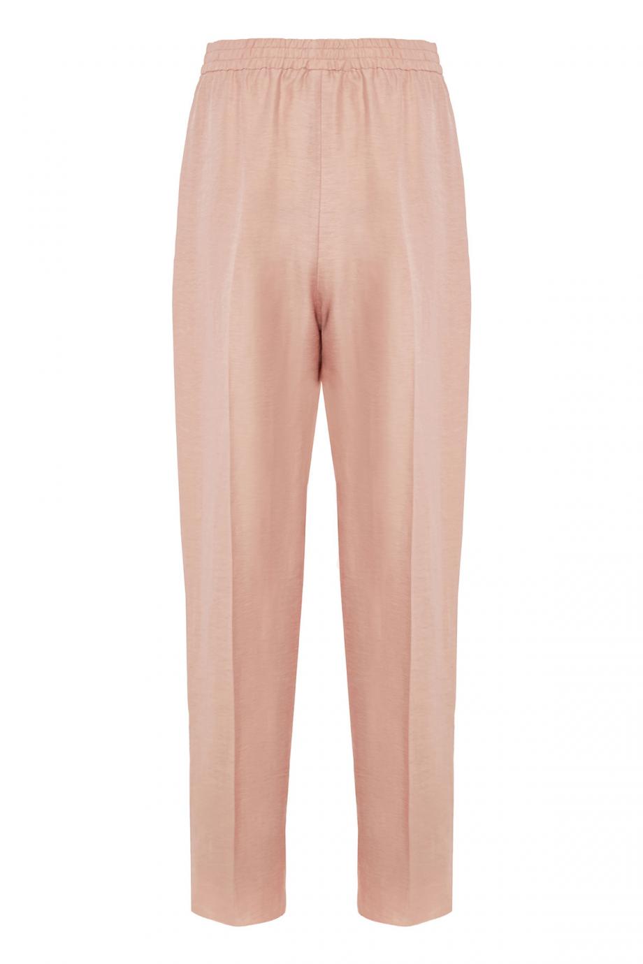 Linen-blend pants 