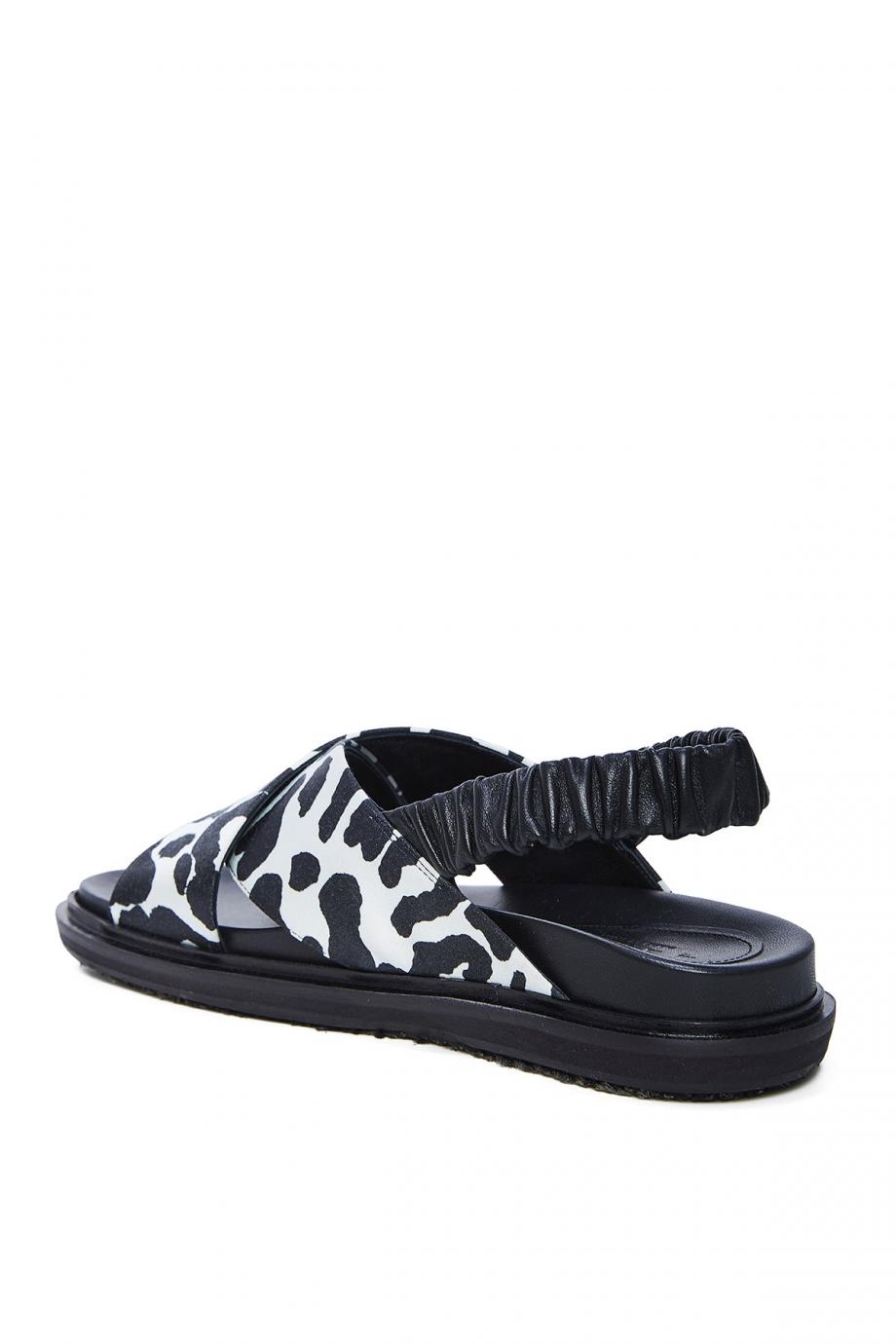 Fussbett leopard-print sandals