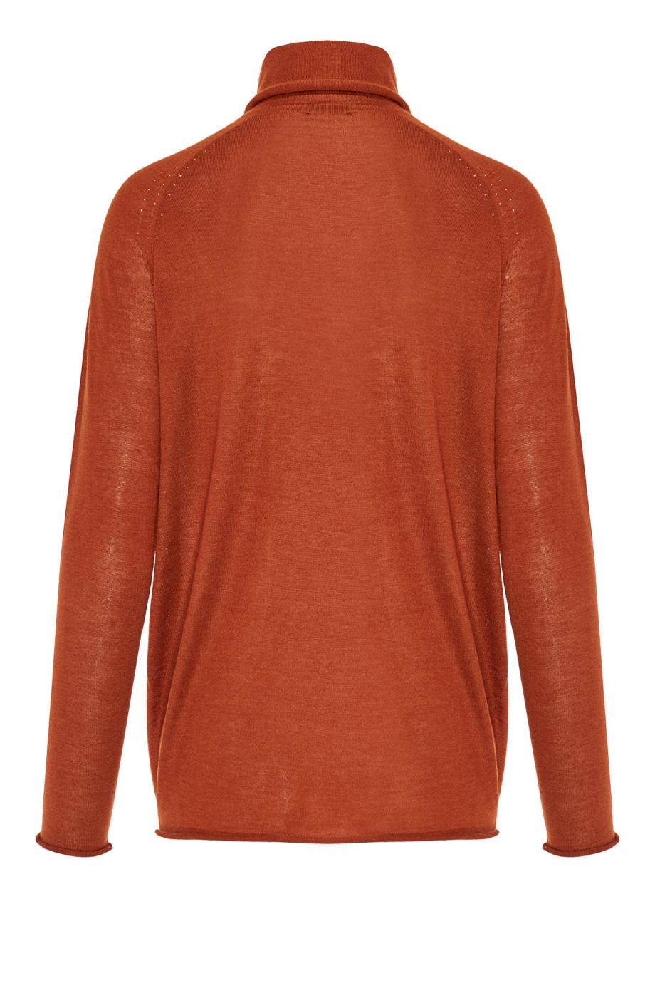 Cashmere and silk turtleneck sweater 