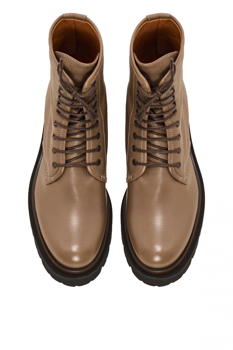 Leather ankle boots