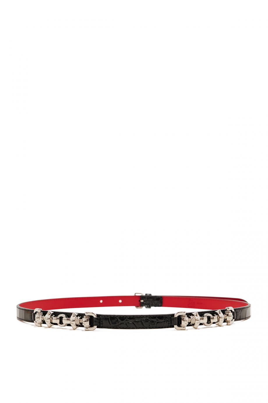 Morsetto embellished leather belt 