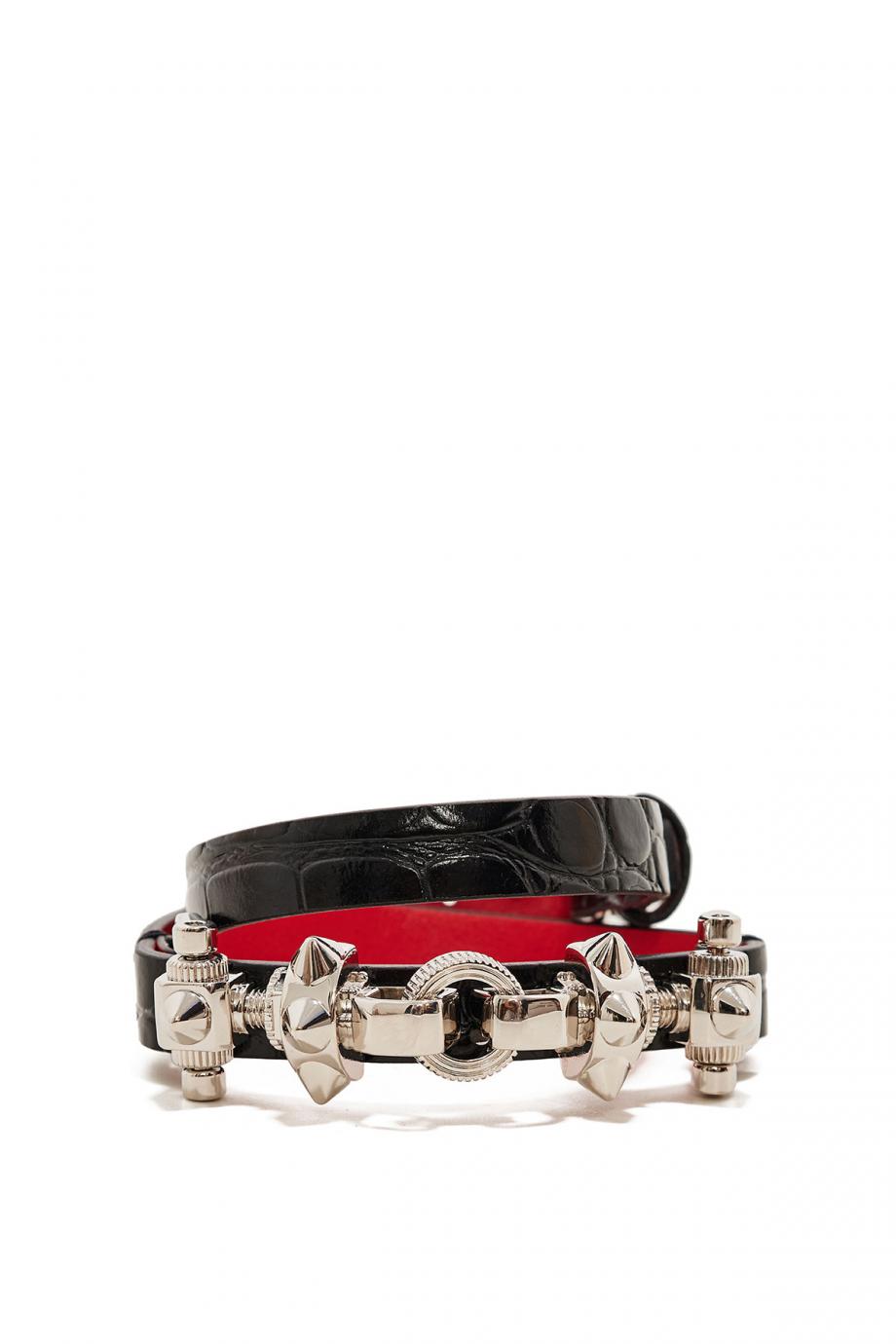 Morsetto embellished leather bracelet 