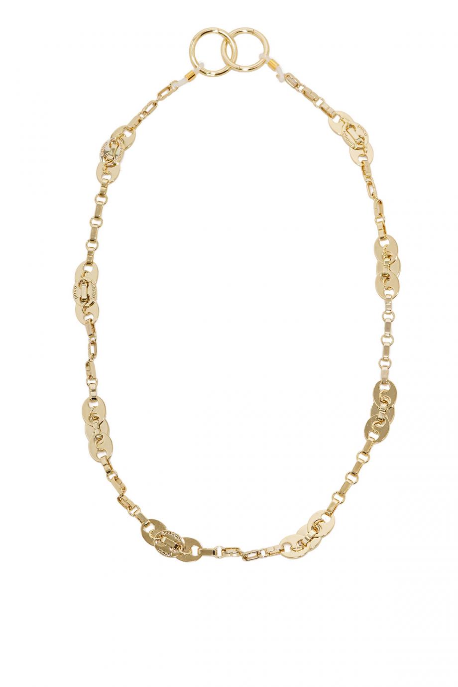 Gold-tone brass necklace 
