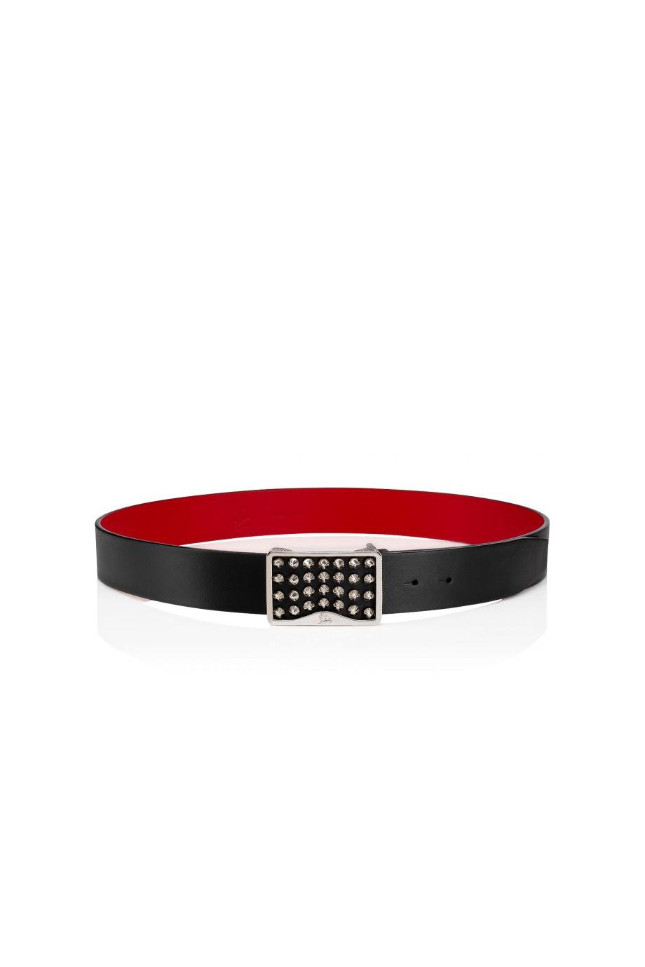 Louis embellished leather belt