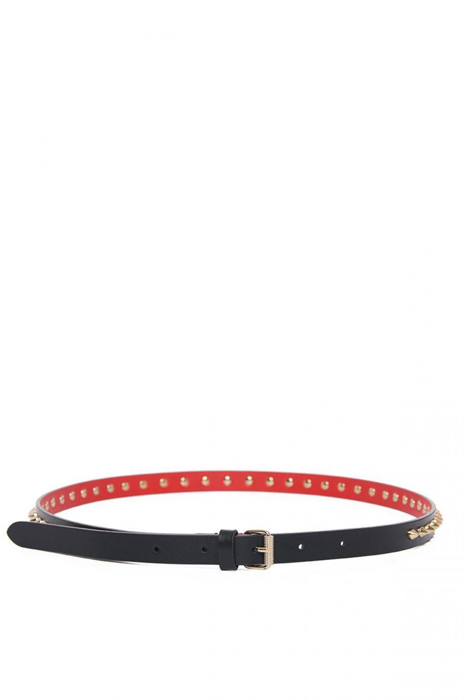 Loubispikes embellished leather belt