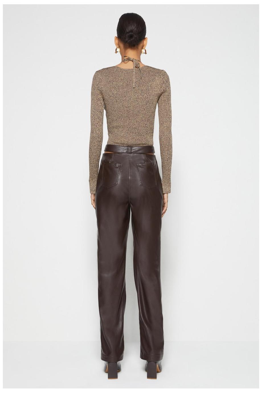 Amelia Vegan Leather Pant