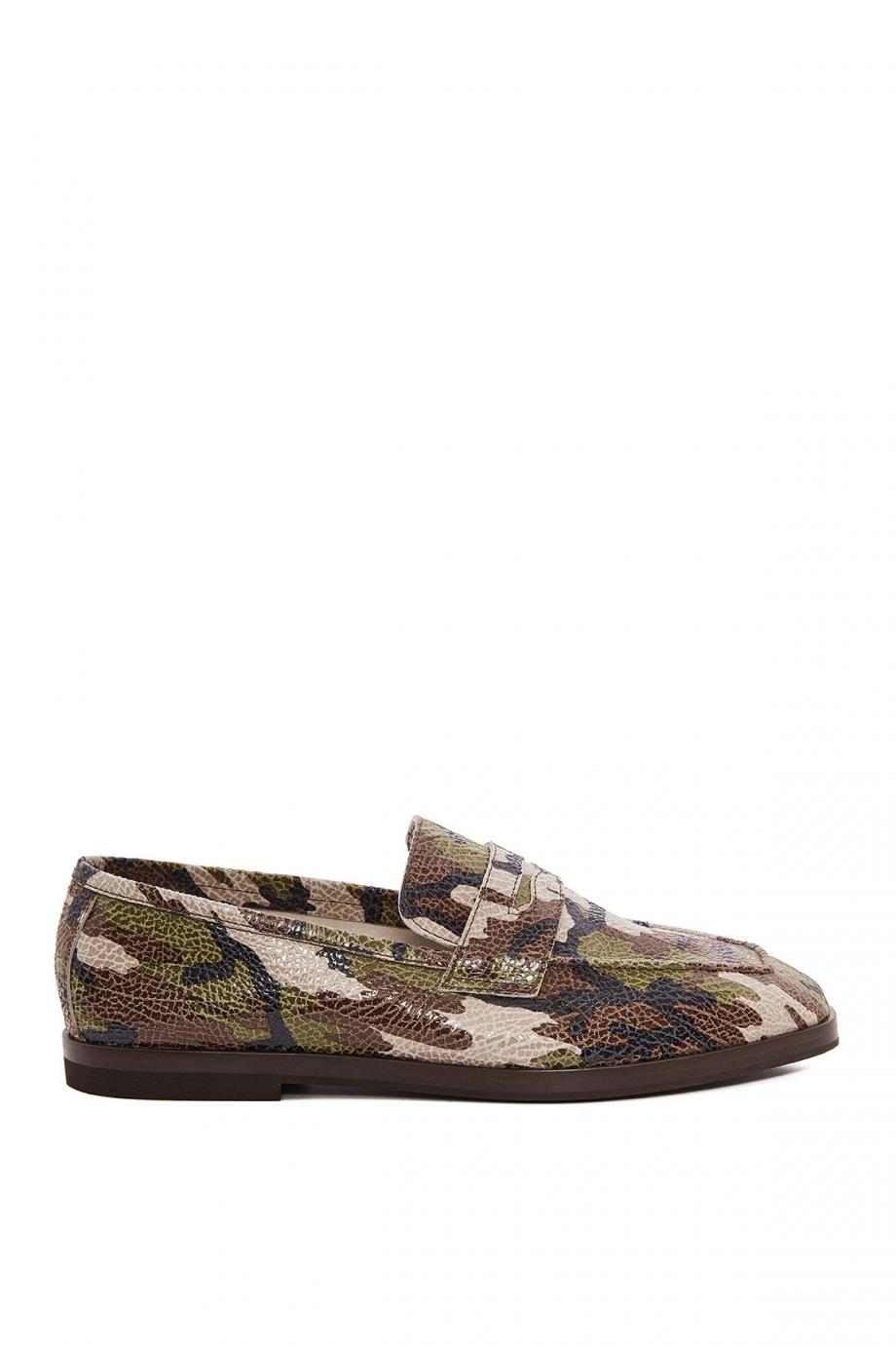 Chalet Donna printed leather loafers