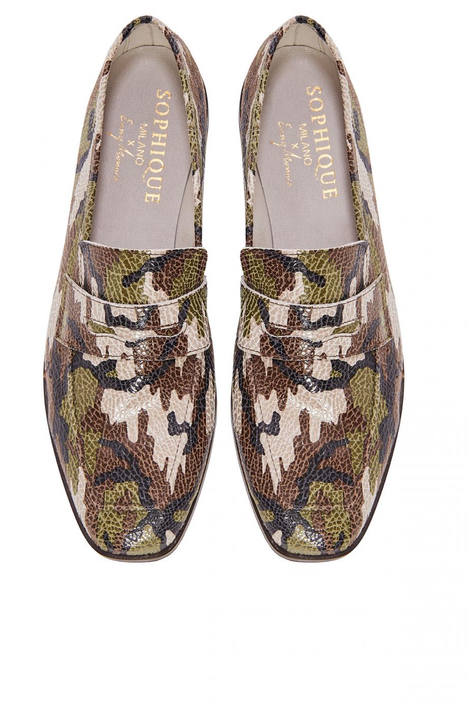 Chalet Donna printed leather loafers