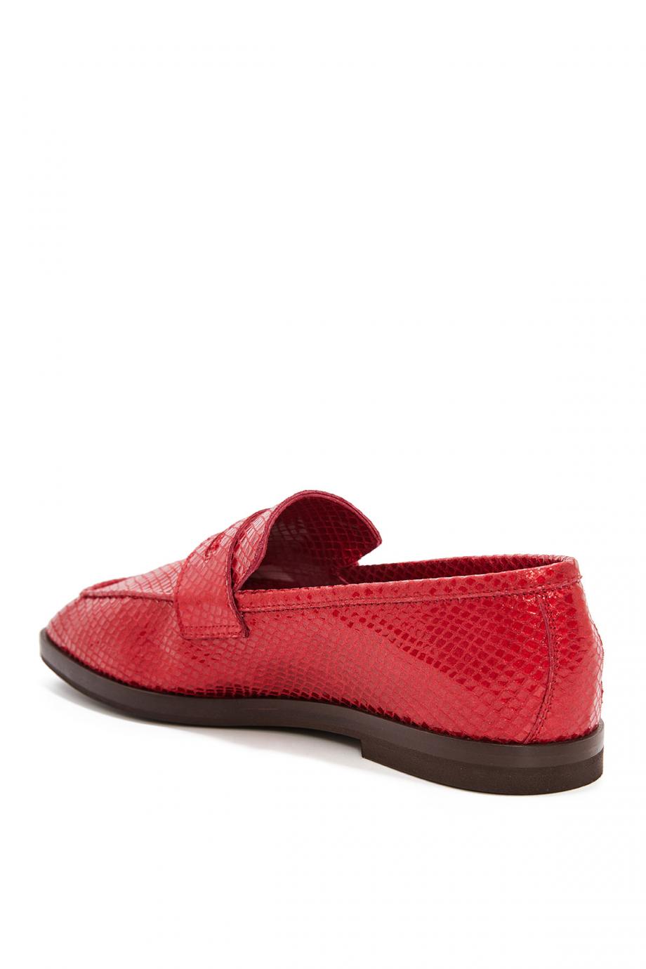 Chalet Donna textured-leather loafers