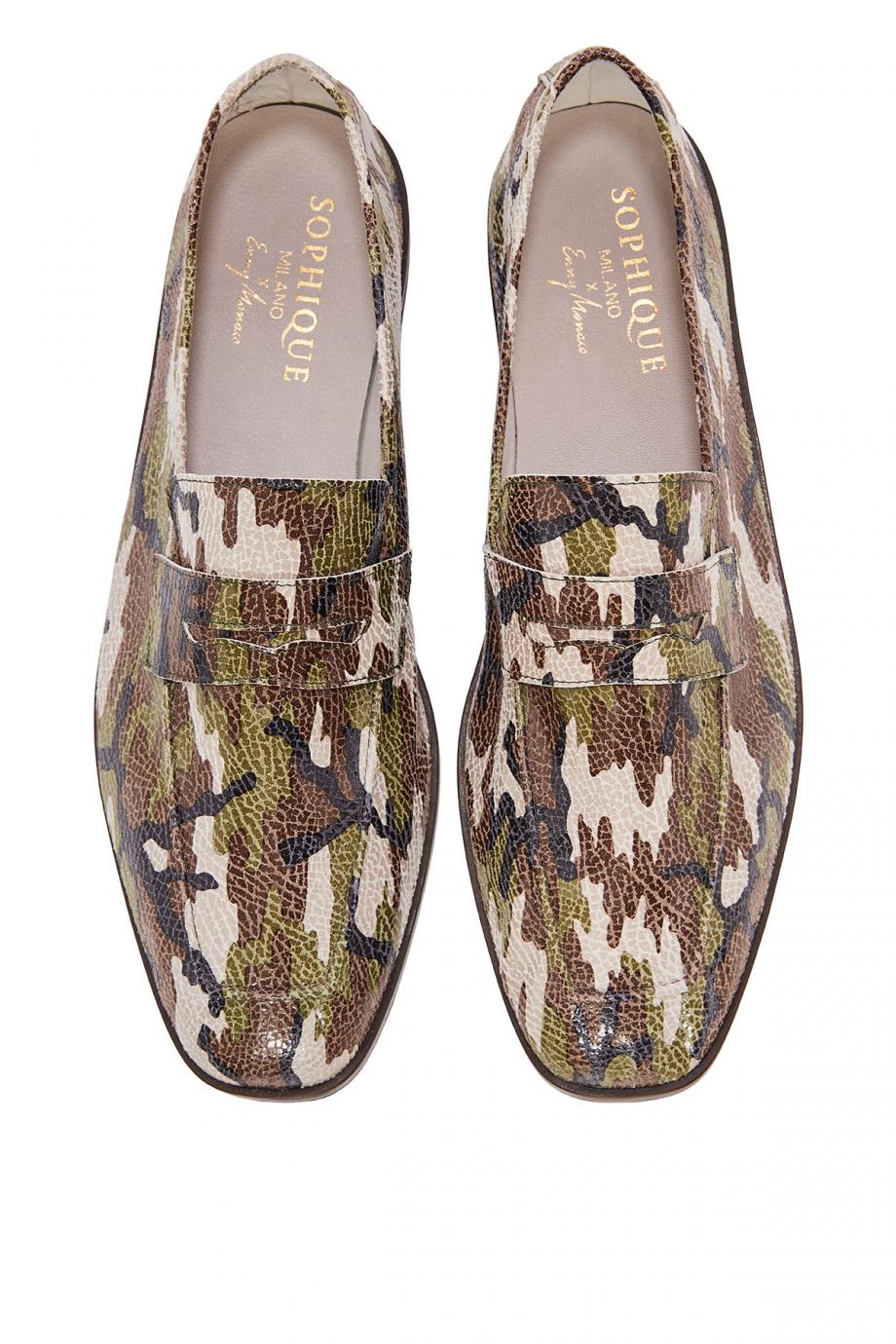 Chalet Uomo printed leather loafers