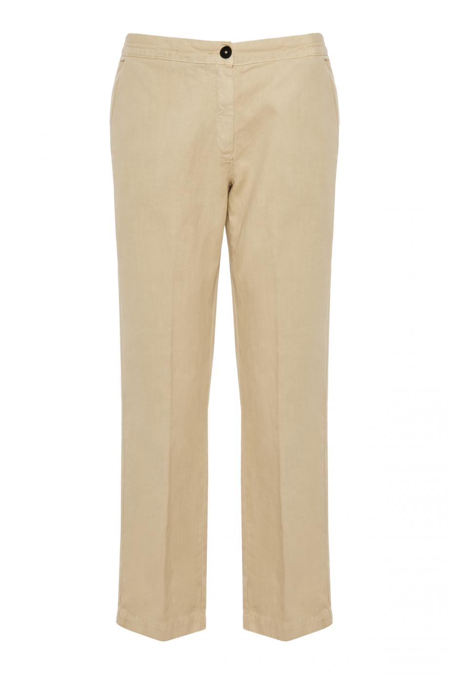 Panama cotton and linen pants