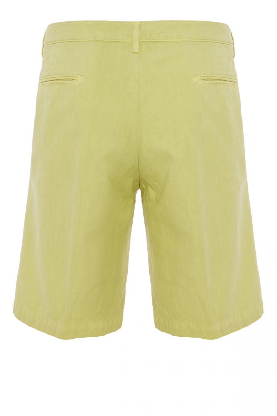 Cotton and linen shorts