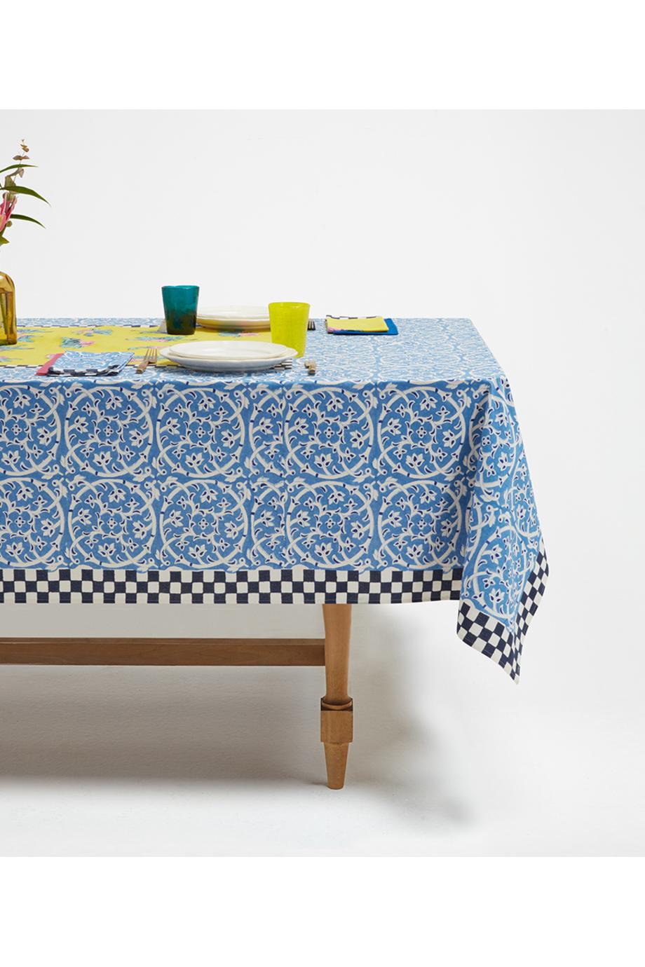 Printed cotton table cloth 
