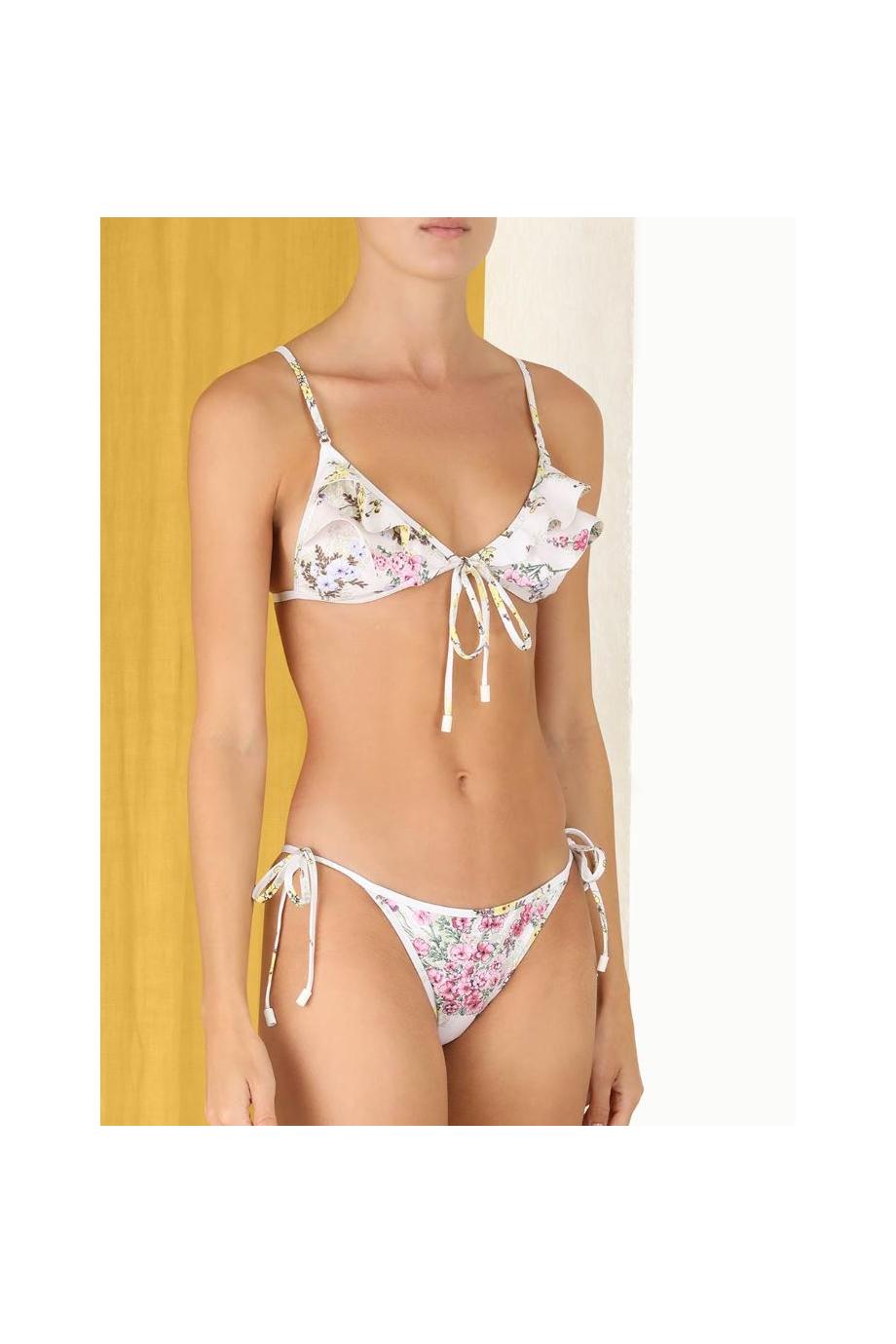 Jude frilled printed bikini 