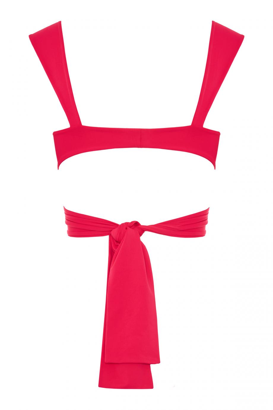 Cutout bandage swim top