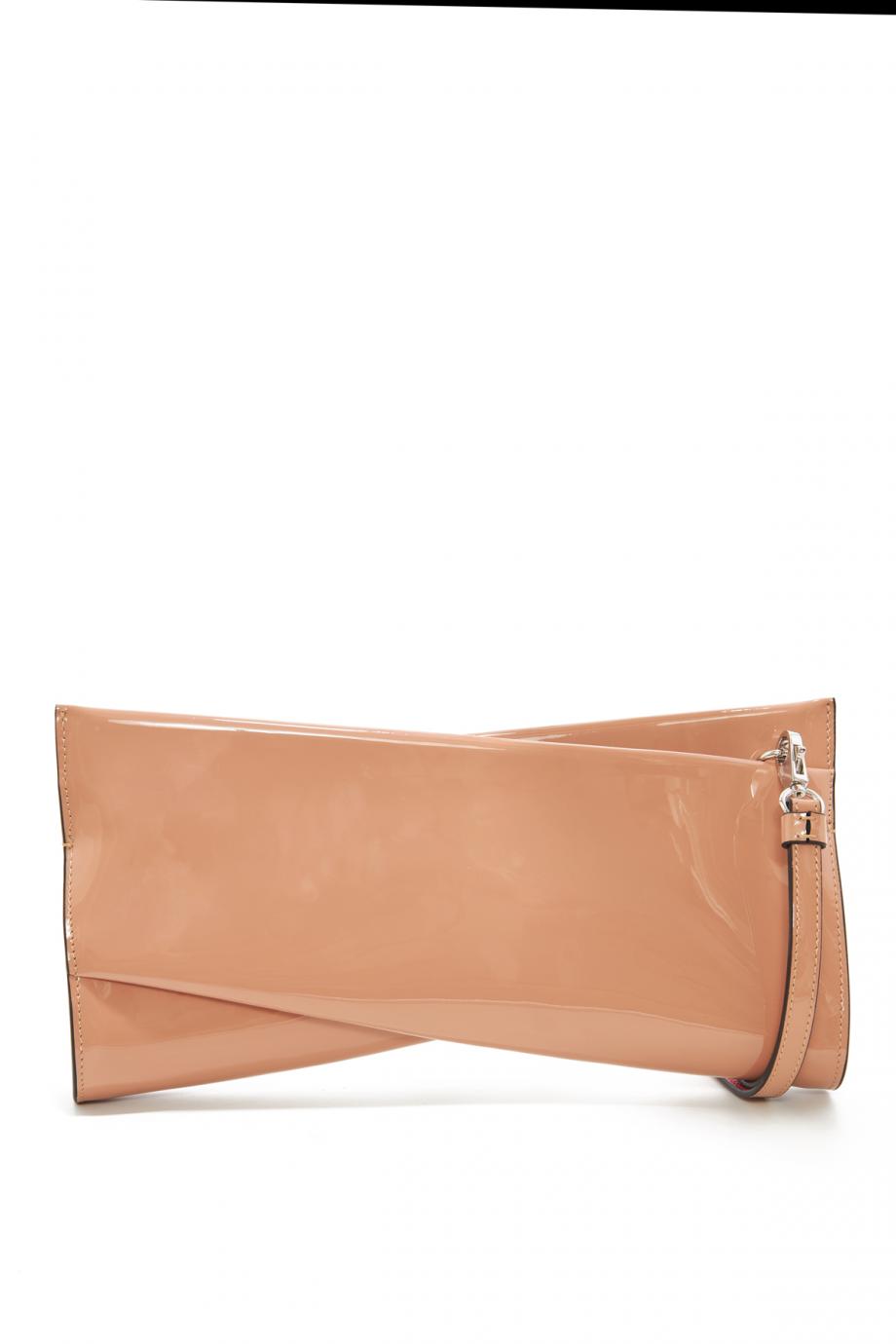Loubitwist patentleather clutch