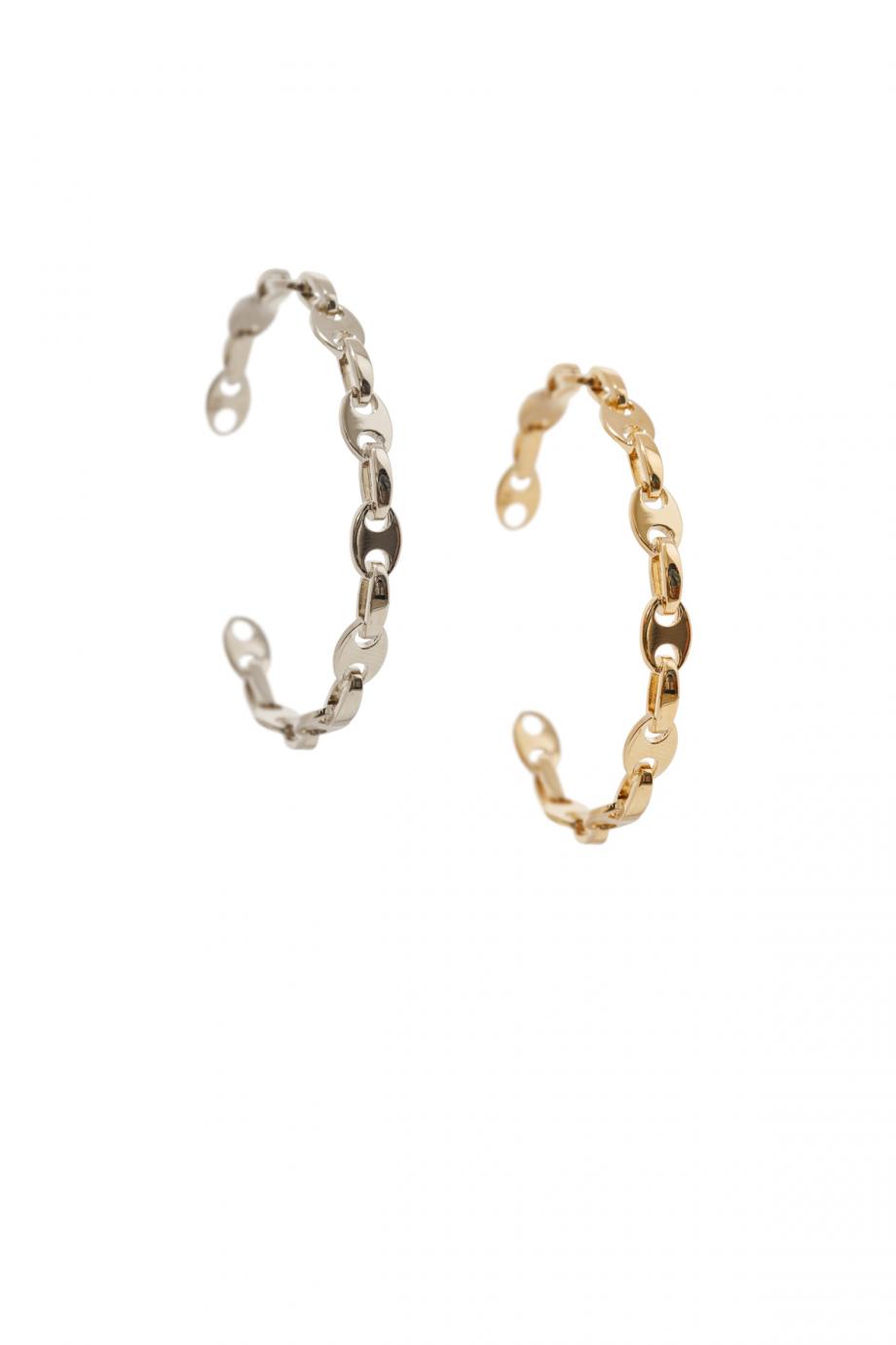 Silver and gold-tone bracelet