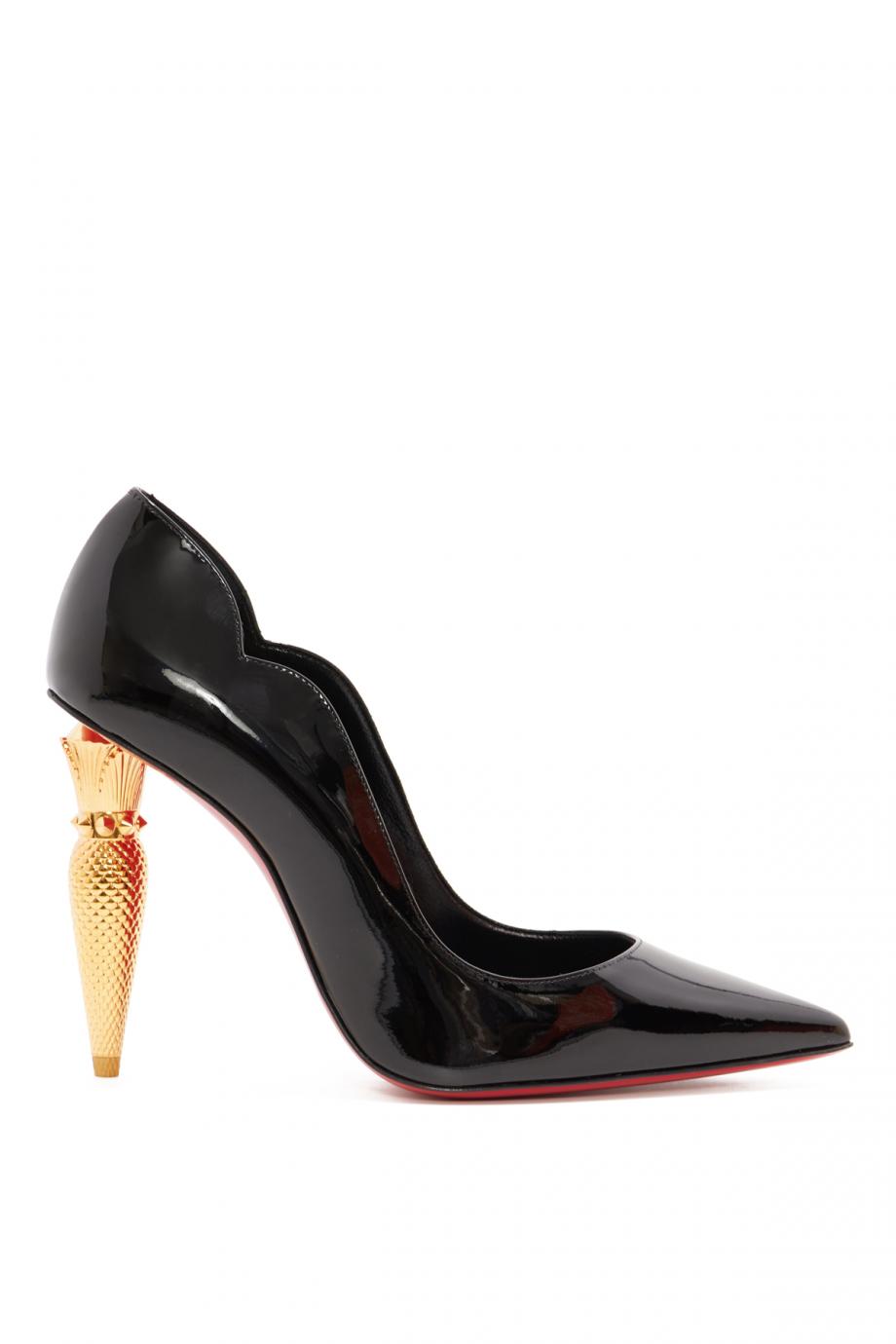 Lipchic embellished patent-leather pumps 
