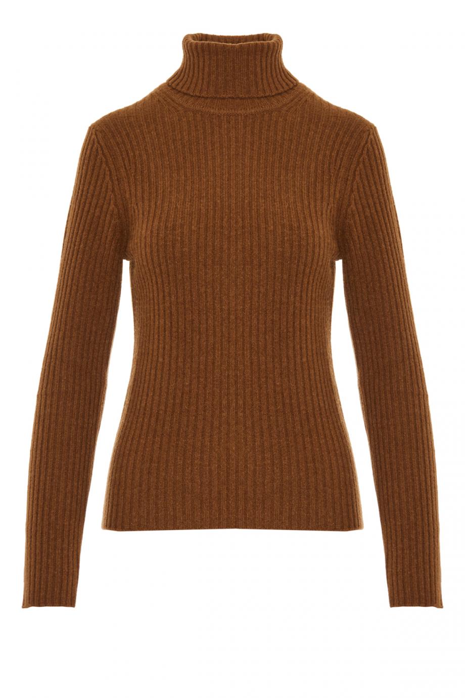 Lauren ribbed wool and cashmere turtleneck sweater
