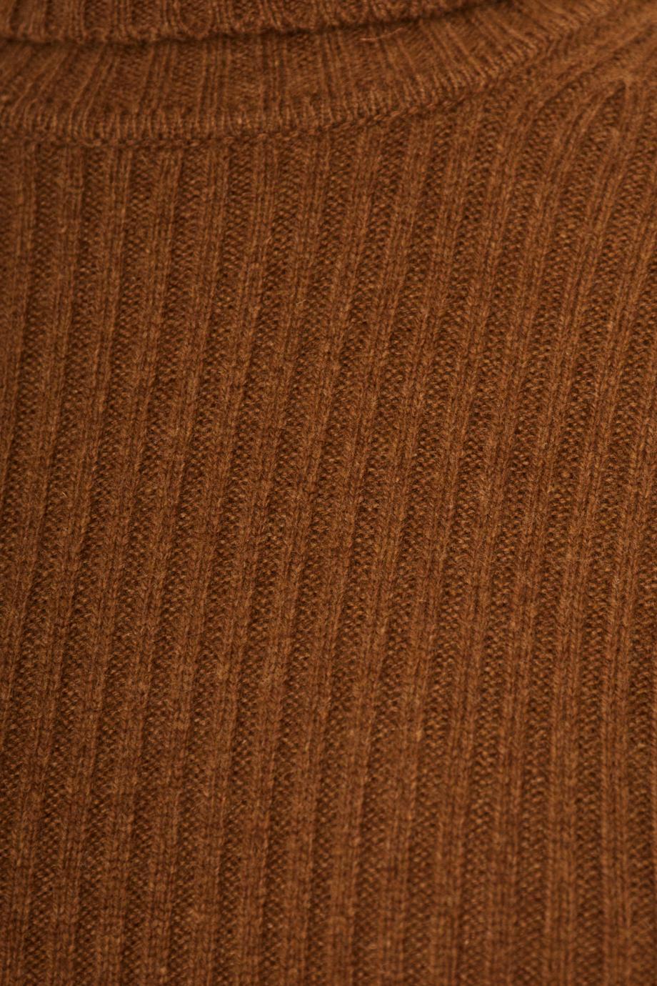 Lauren ribbed wool and cashmere turtleneck sweater