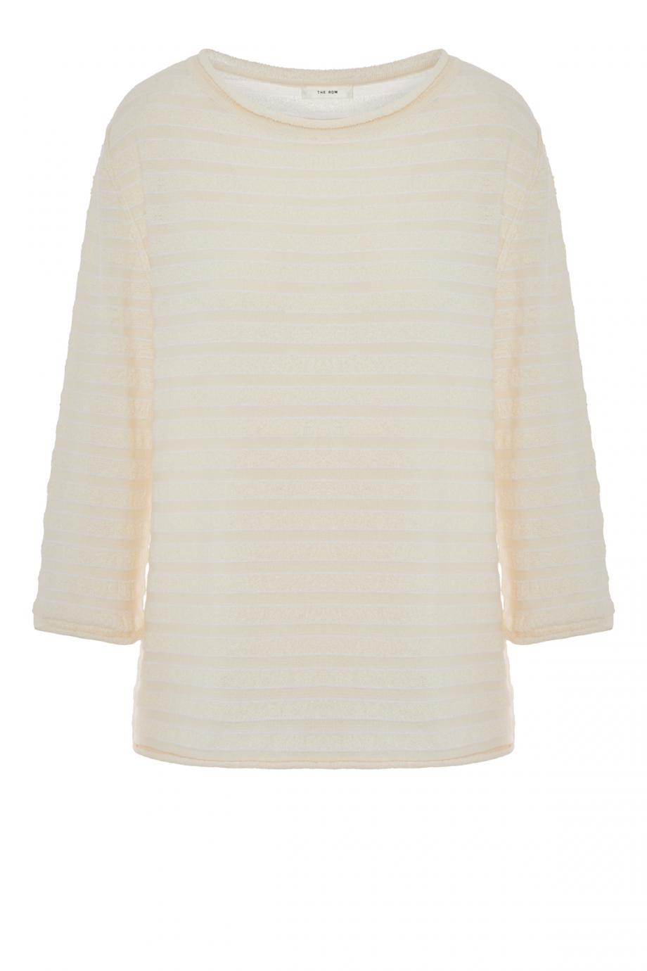 Striped cashmere-blend sweater 