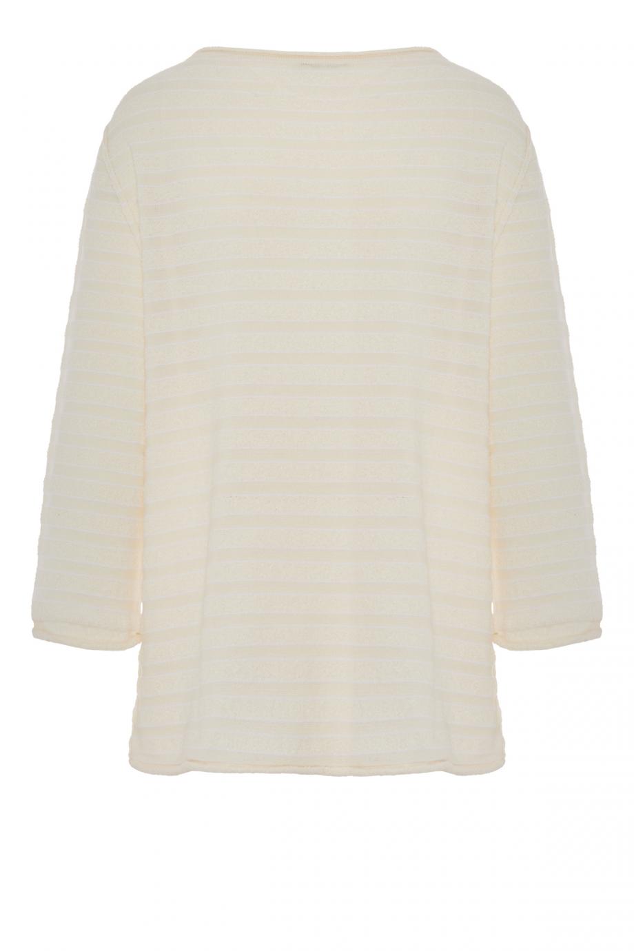Striped cashmere-blend sweater 