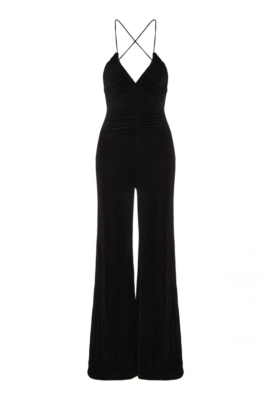 Kathleen ruched jersey jumpsuit 