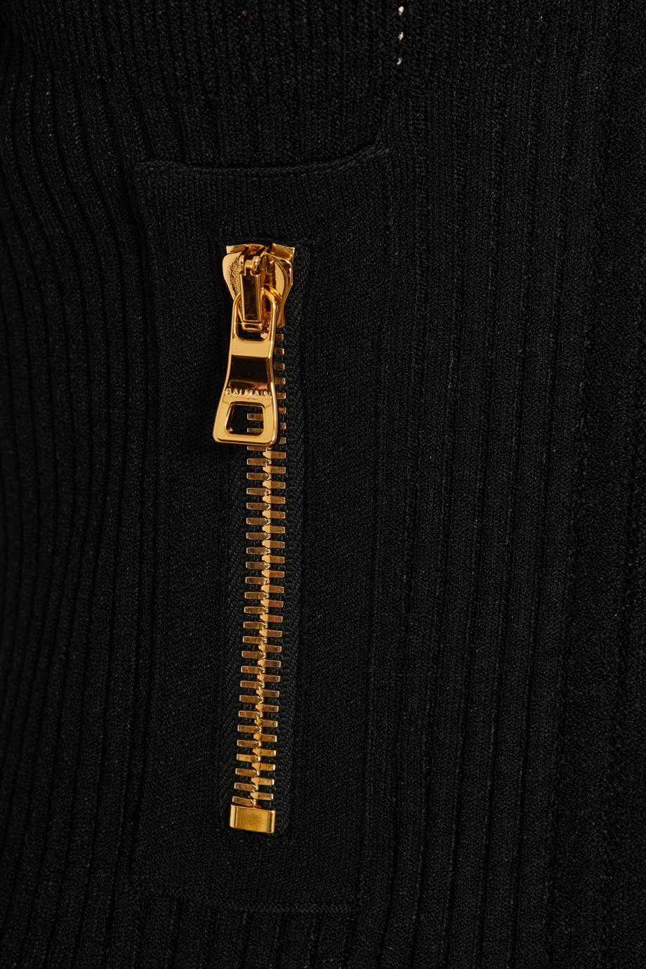 Ribbed-knit cardigan 