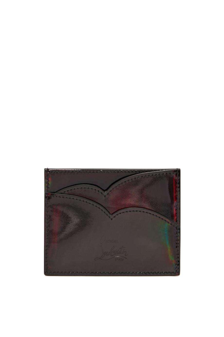 Hot Chick patent-leather cardholder