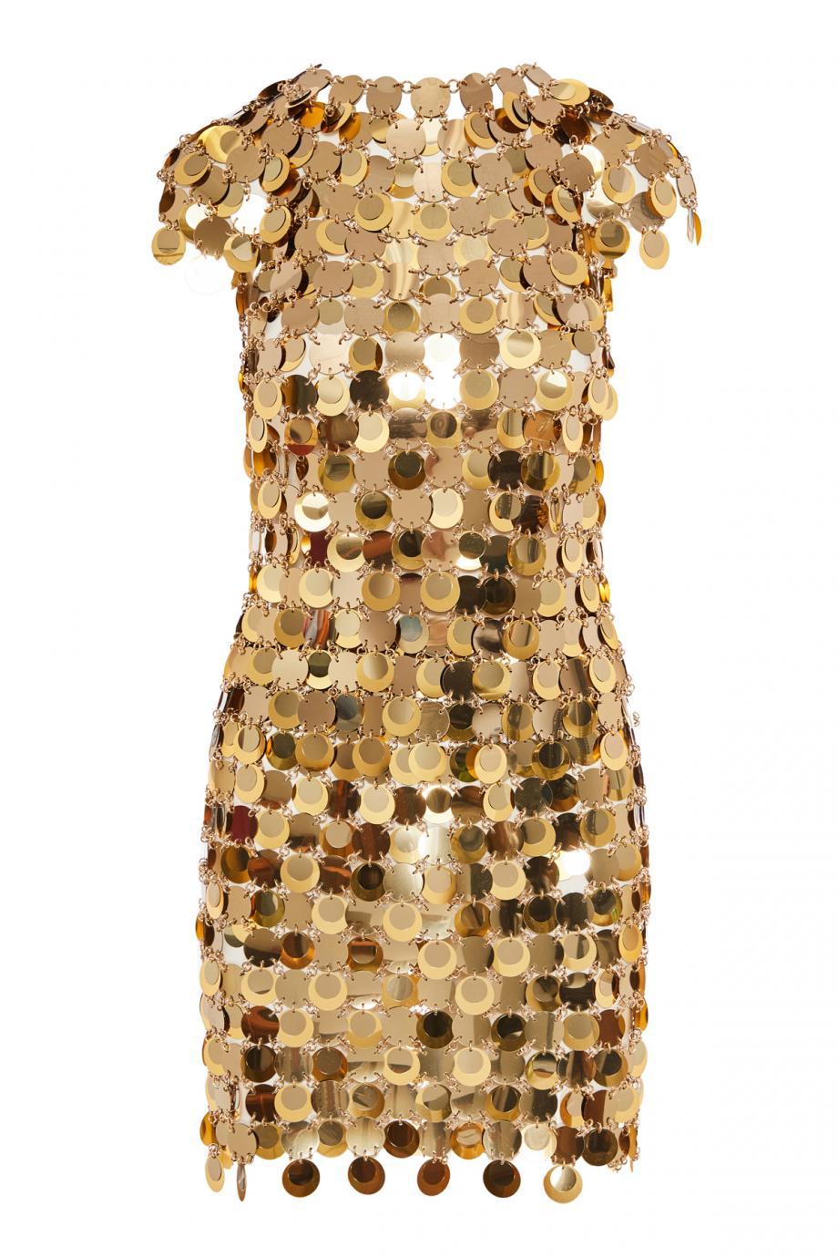 Paillette and chainmail skirt