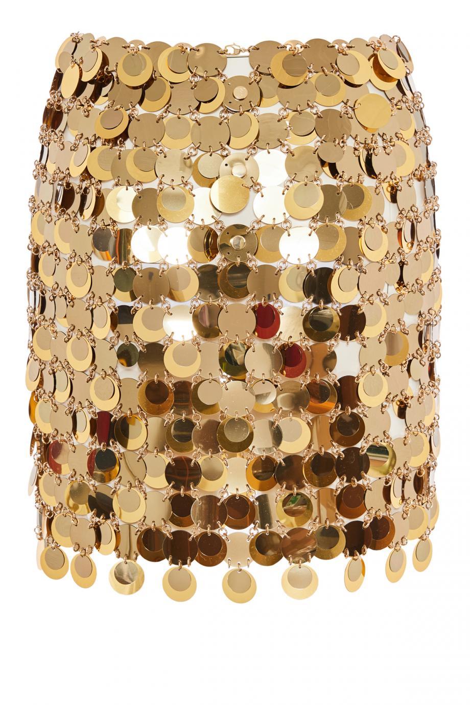 Paillette and chainmail skirt