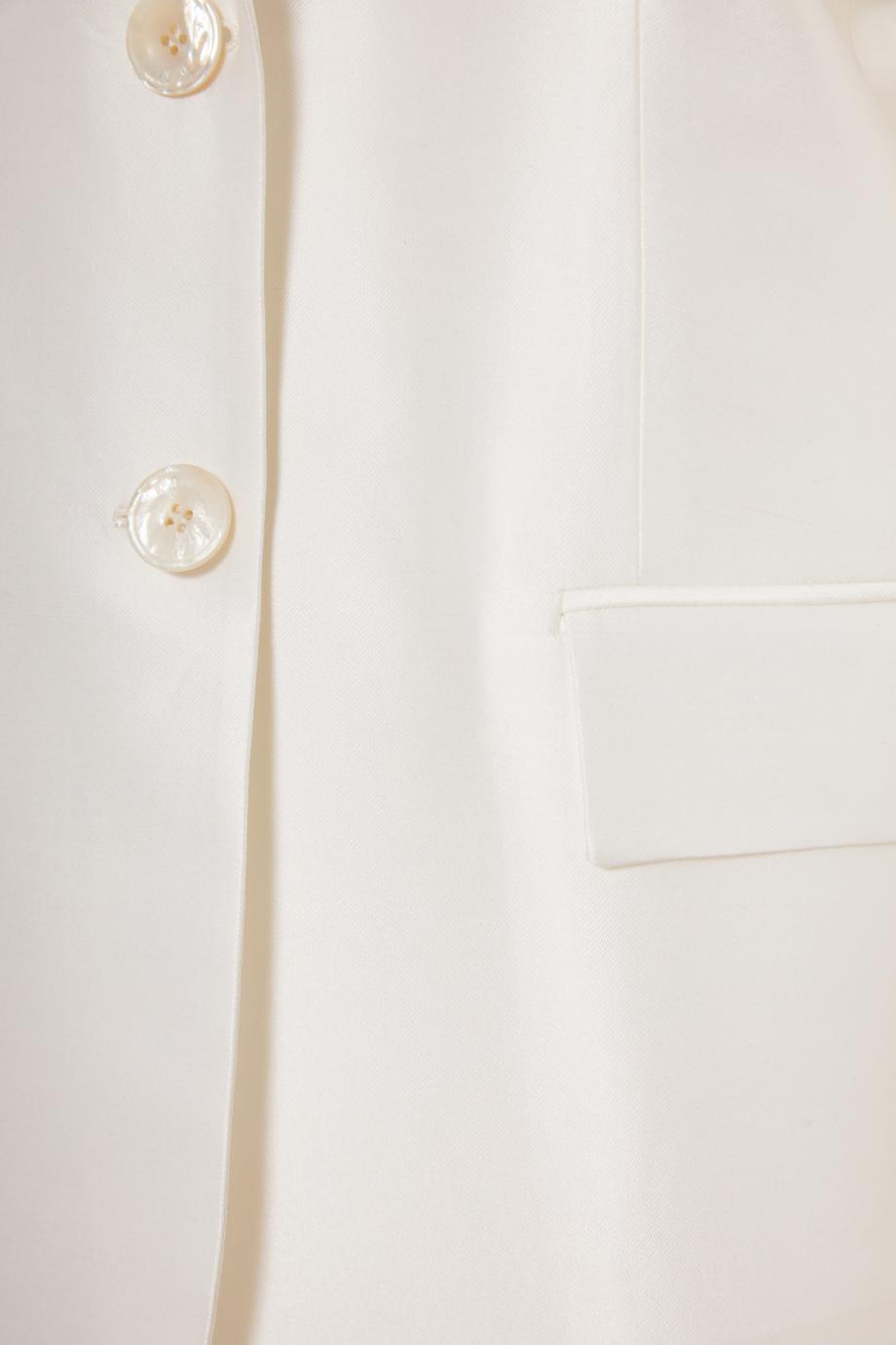 Cotton and silk blazer