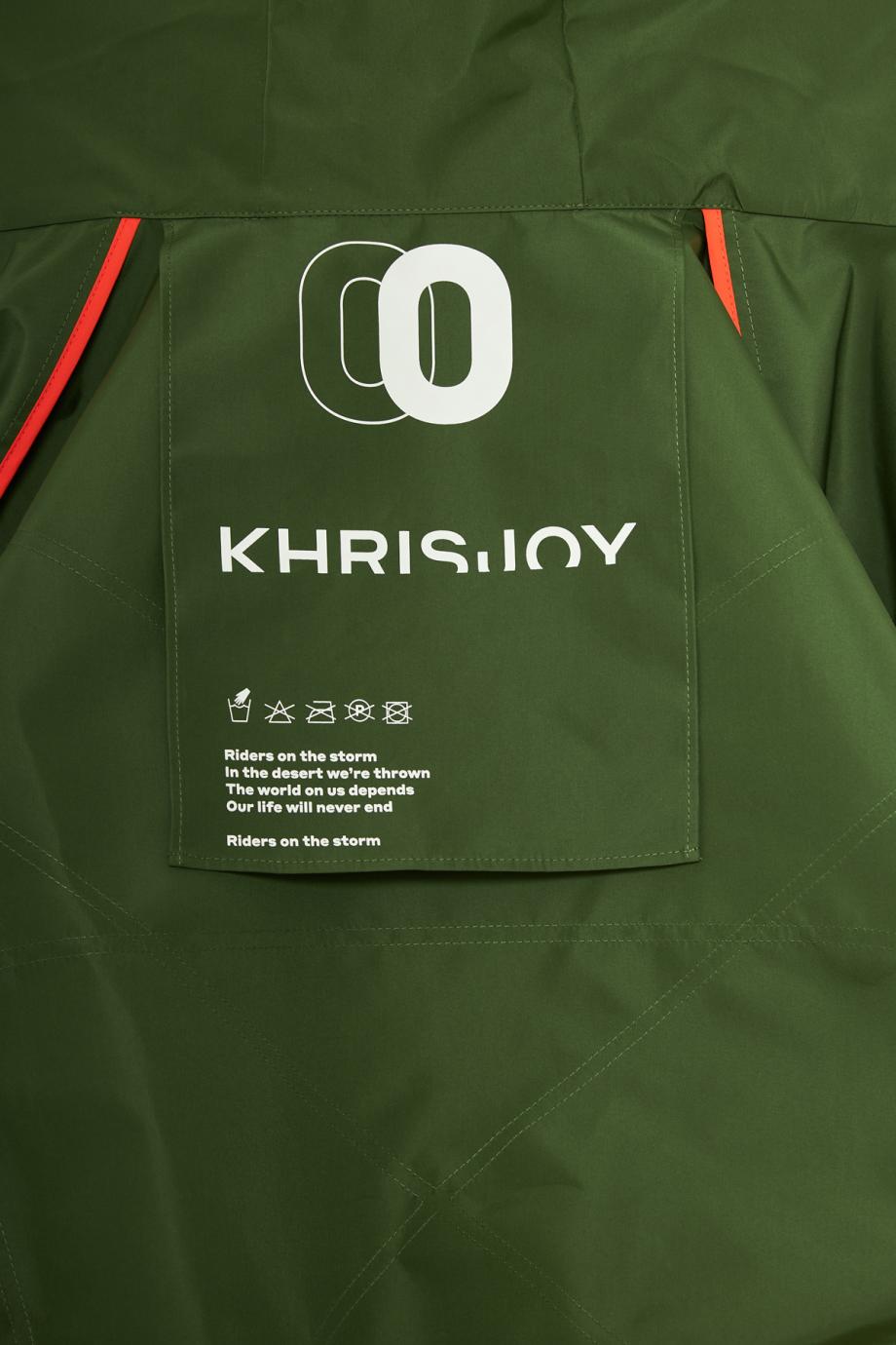 Khris windbreaker jacket in olive army