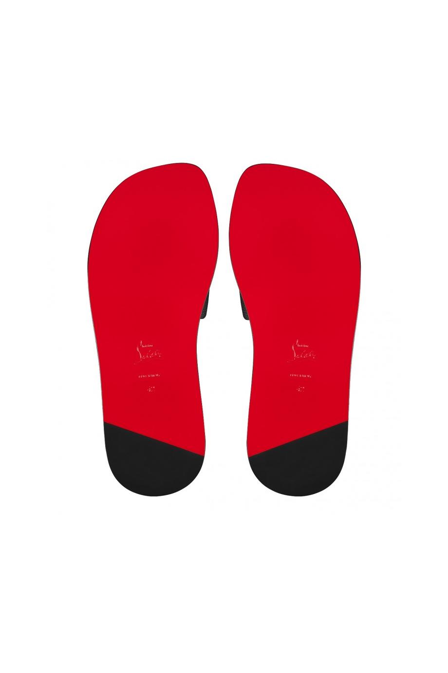 CHRISTIAN LOUBOUTIN MEN Varsicool embellished leather slides 