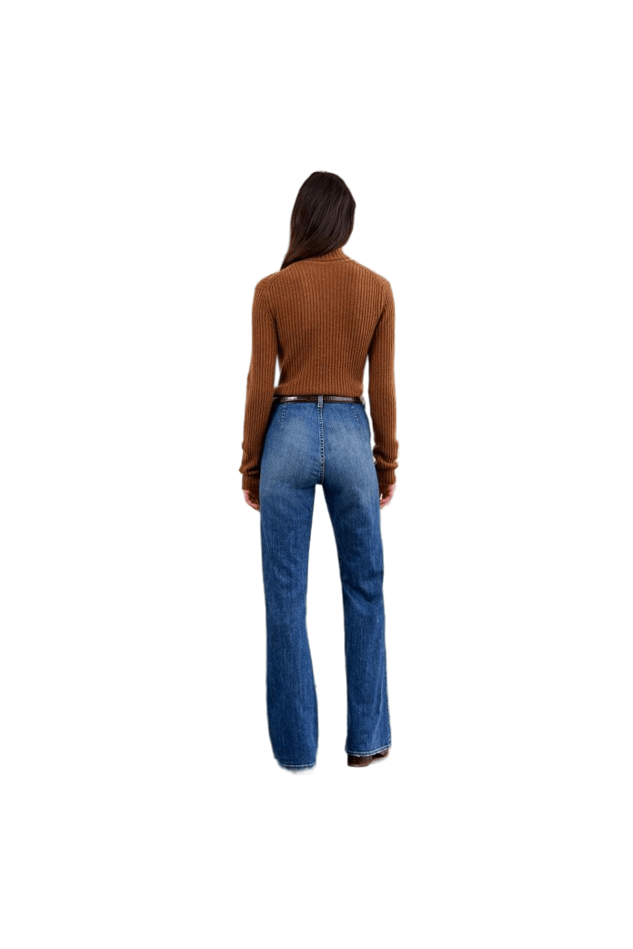 Lauren ribbed wool and cashmere turtleneck sweater